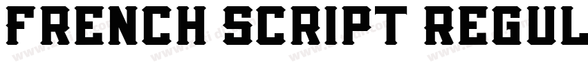 French Script Regul字体转换